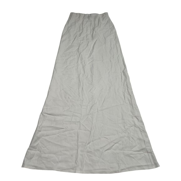 ANEMOS Bias Cut Maxi Skirt in White - Picture 4 of 5